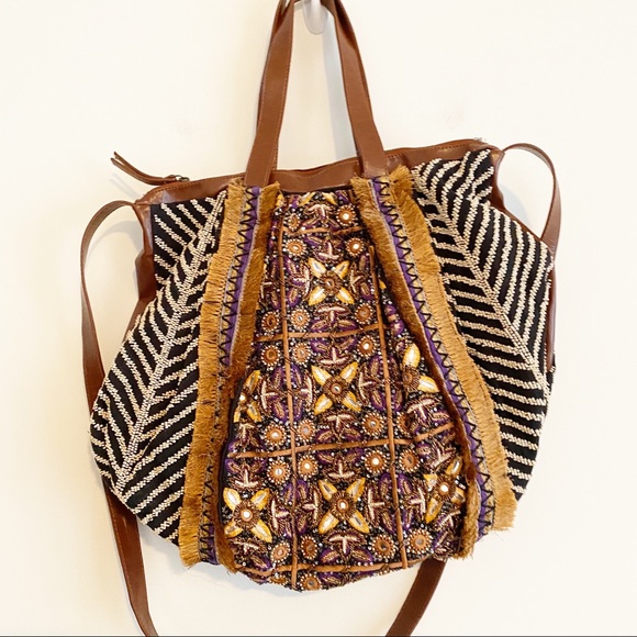 Anthropologie Tangier tote bag - Picture 5 of 8